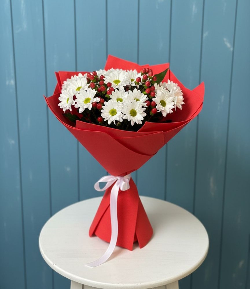 Букет цветов из: Хризантемы в Исаково