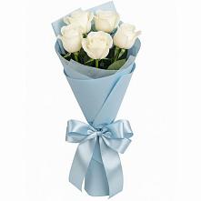 Букет 5 Белых роз Проуд #REPLACE_PRED# Исаково