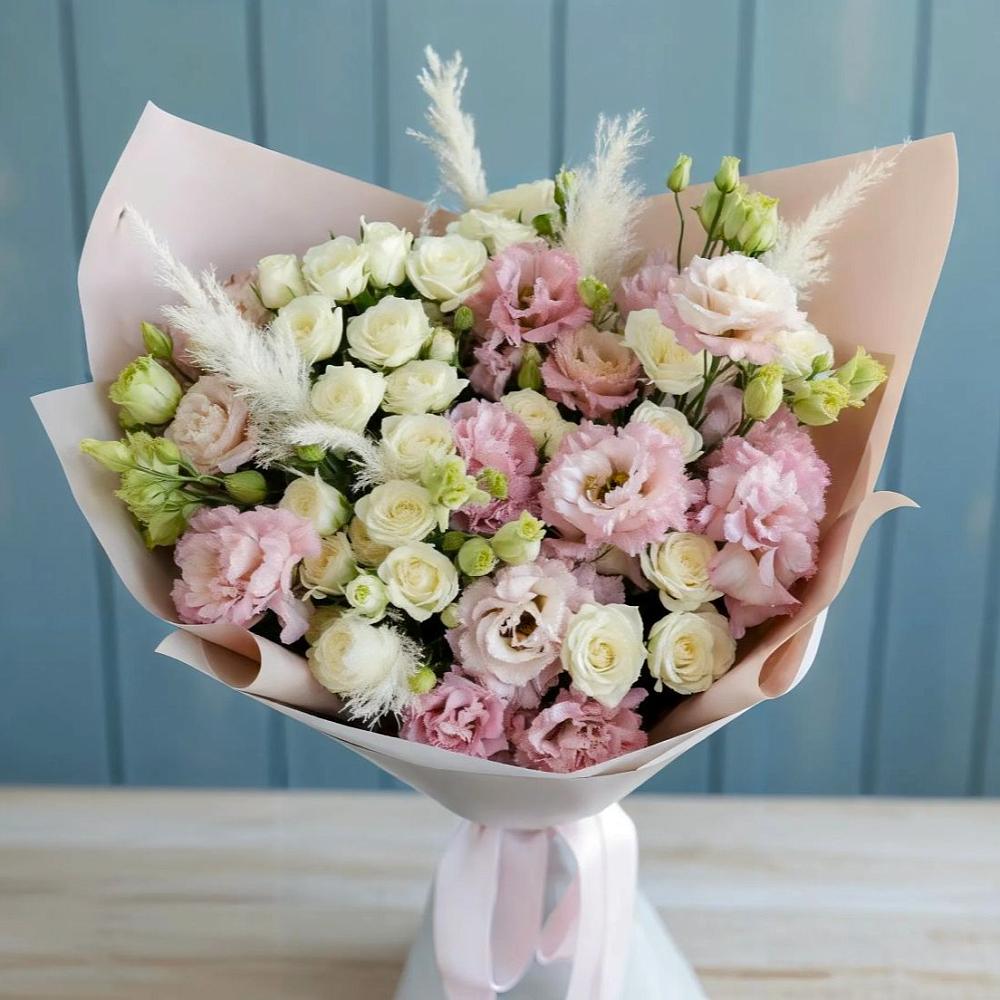 Букет цветов из: Альстромерии и Розы в Исаково