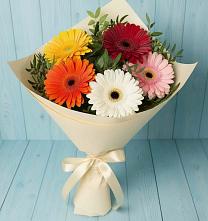 Букет цветов из:  Герберы в Исаково