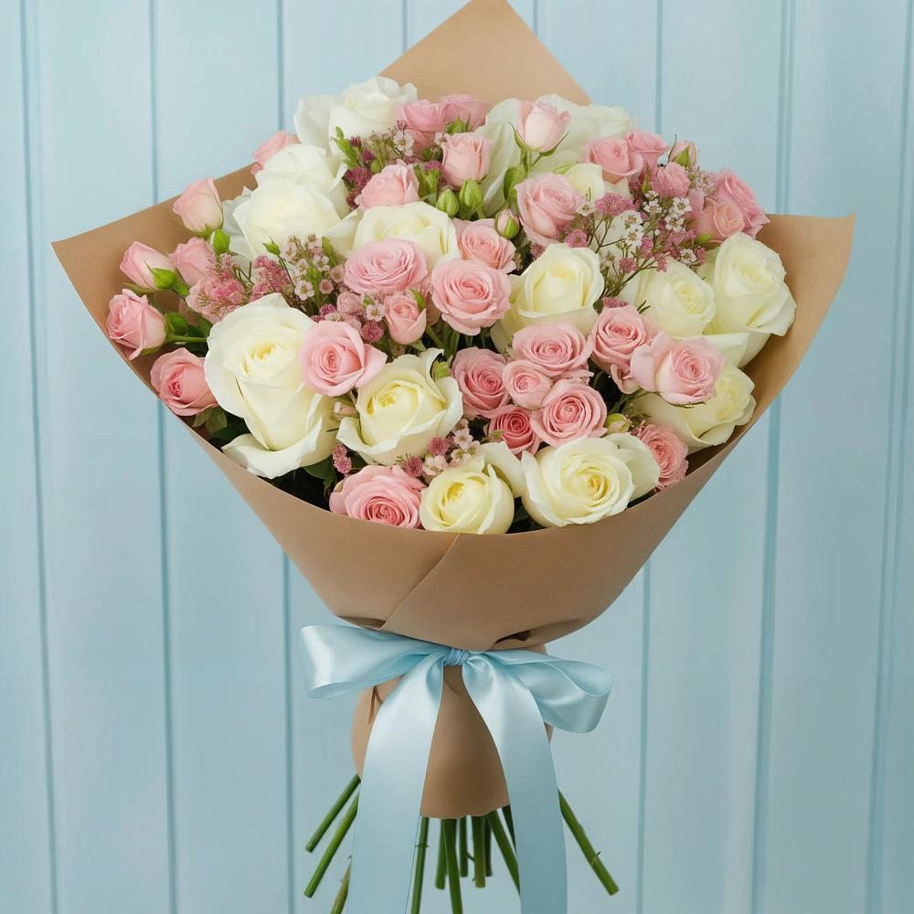 Букет цветов из: Розы в Исаково