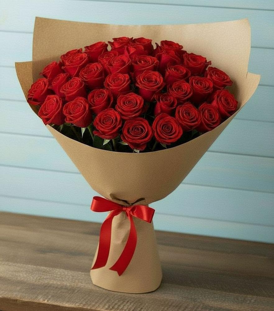 Букет Красные розы Милано в Исаково