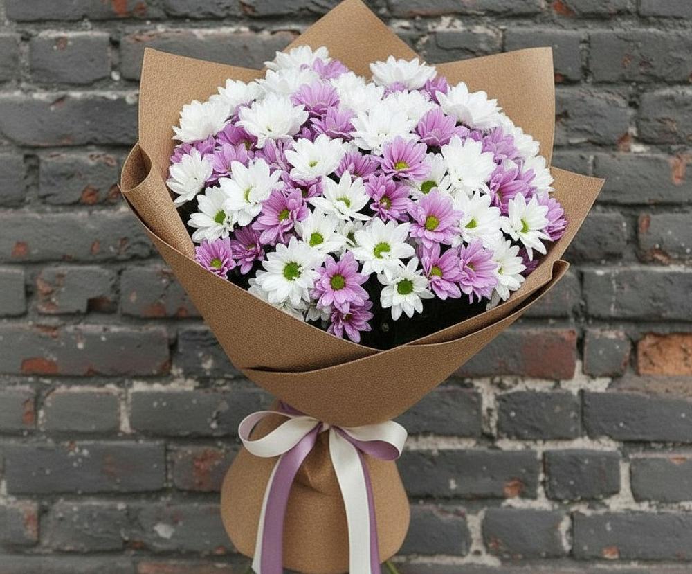 Букет цветов из: Хризантемы в Исаково