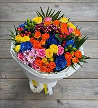 Букет цветов из:  Розы и Хризантемы в Исаково
