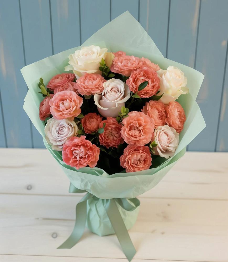 Букет цветов из: Розы в Исаково