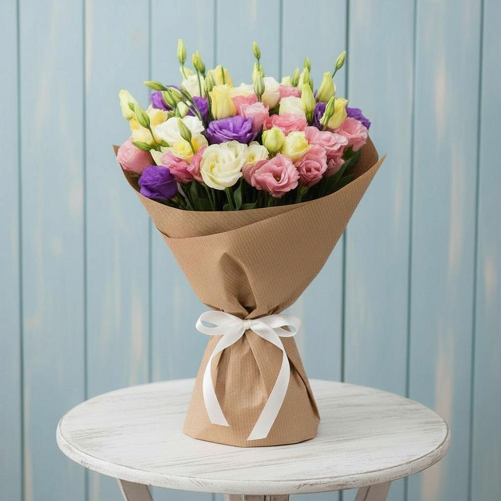 Букет цветов из: Лизиантусы в Исаково