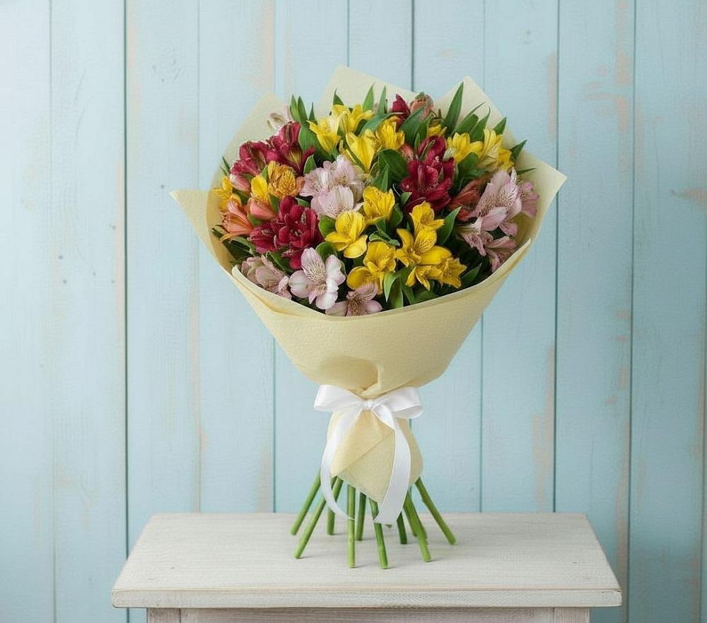 Букет цветов из: Альстромерии в Исаково