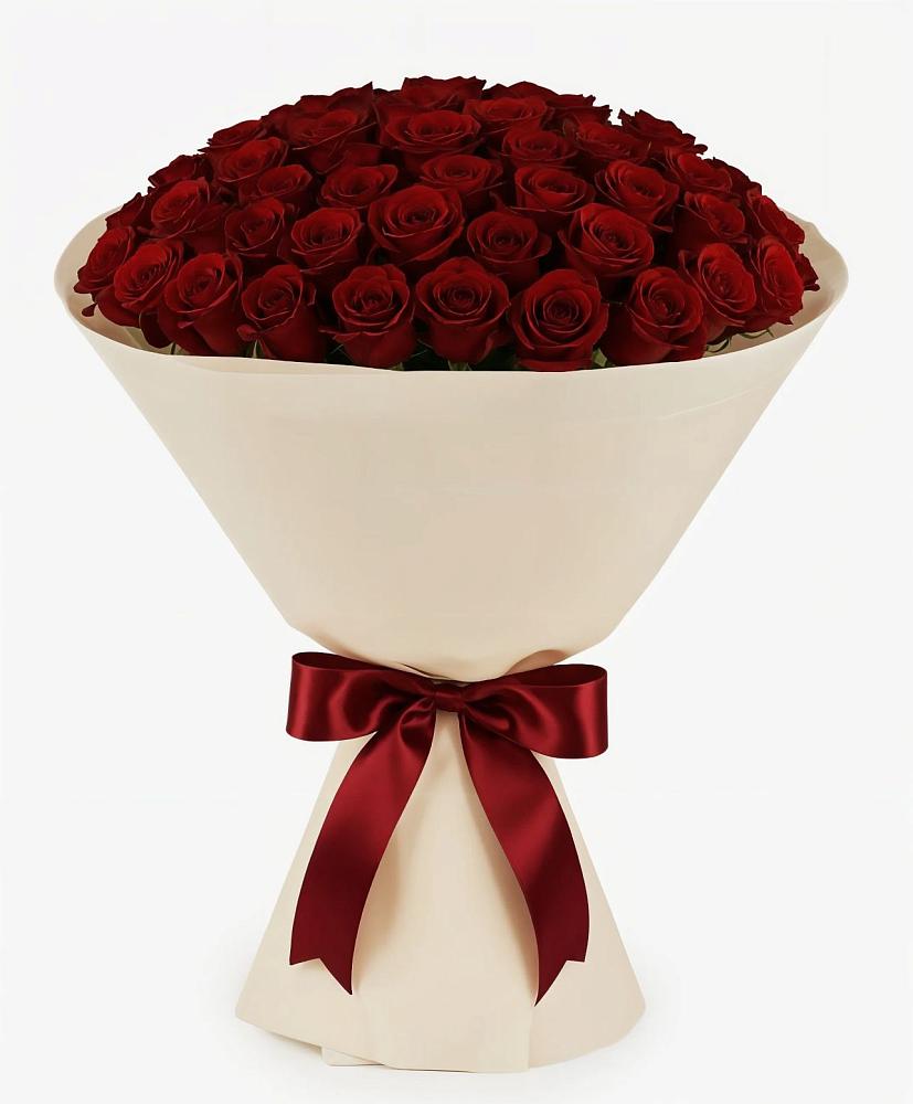 Букет 101 Бордовая роза Блэк Бакарра в Исаково