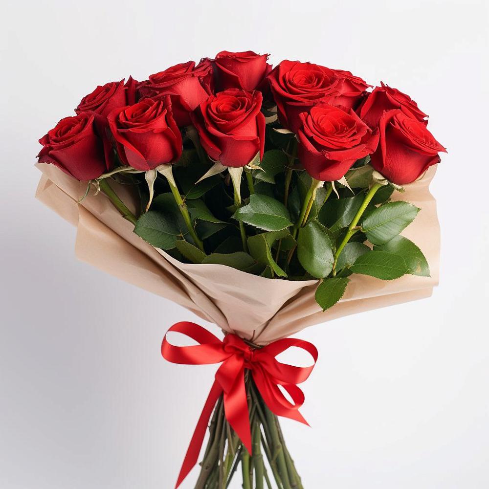 Букет 11 Красных роз Эдлесс Лав в Исаково